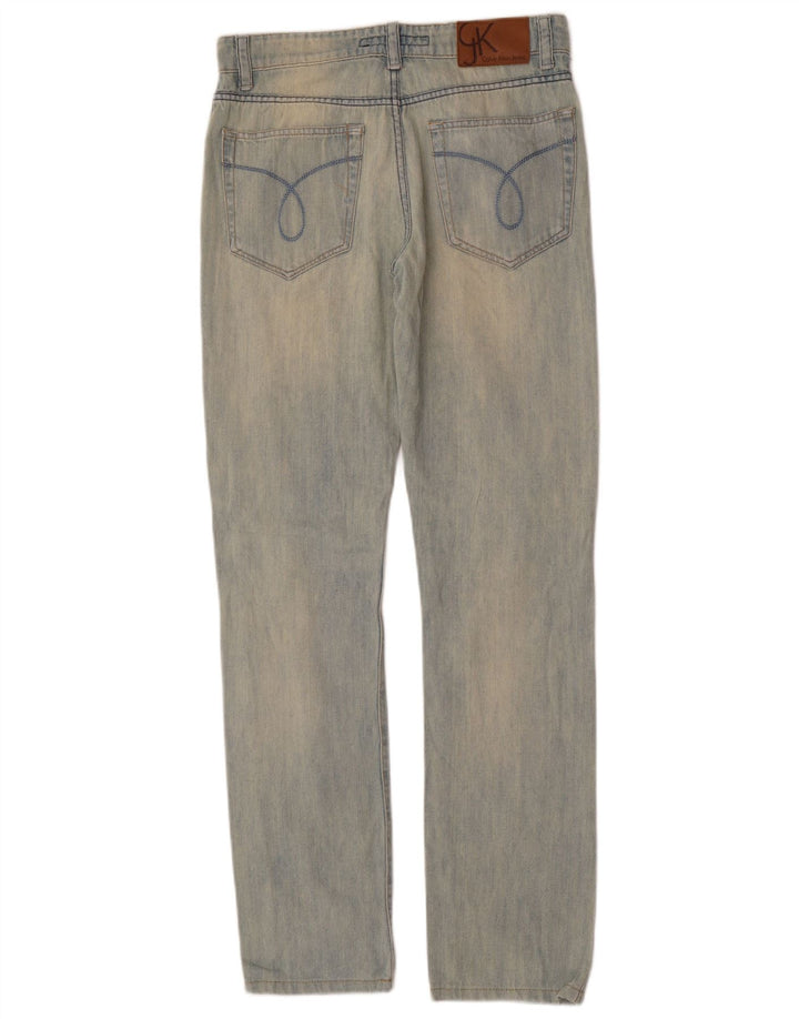 Γυναικείο τζιν ίσιο Calvin Klein W29 L32 Μπλε βαμβακερό