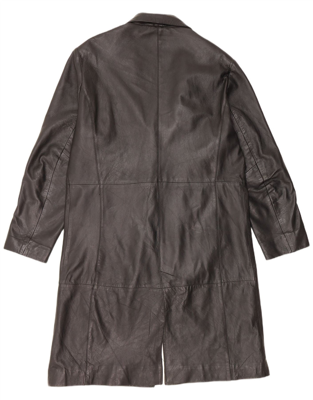 VINTAGE Ανδρικό Δερμάτινο Παλτό UK 42 XL Μαύρο Δερμάτινο