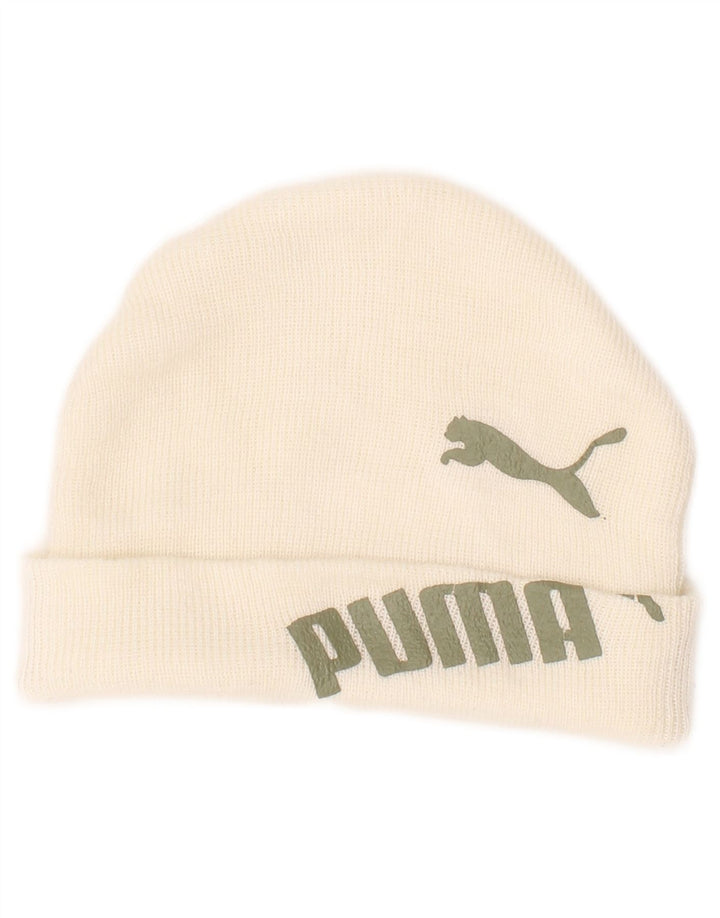 Puma Ανδρικό Γραφικό Πλεκτό Καπέλο One Size Λευκό