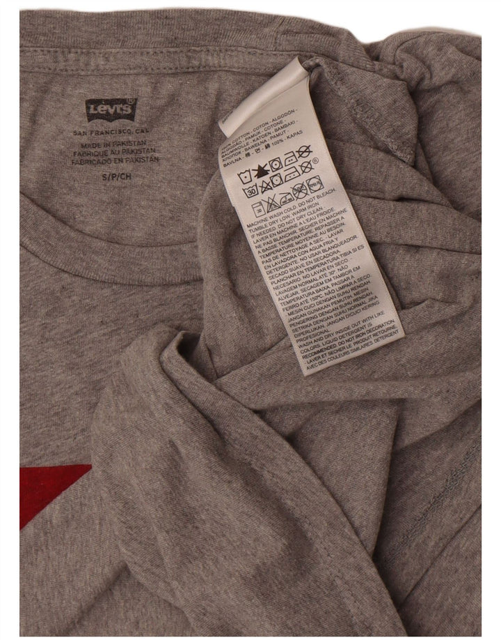 Ανδρικό γραφικό μπλουζάκι Levi's Small γκρι βαμβακερό