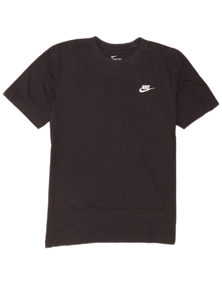 Ανδρικό μπλουζάκι Nike, μεσαίο μαύρο βαμβακερό
