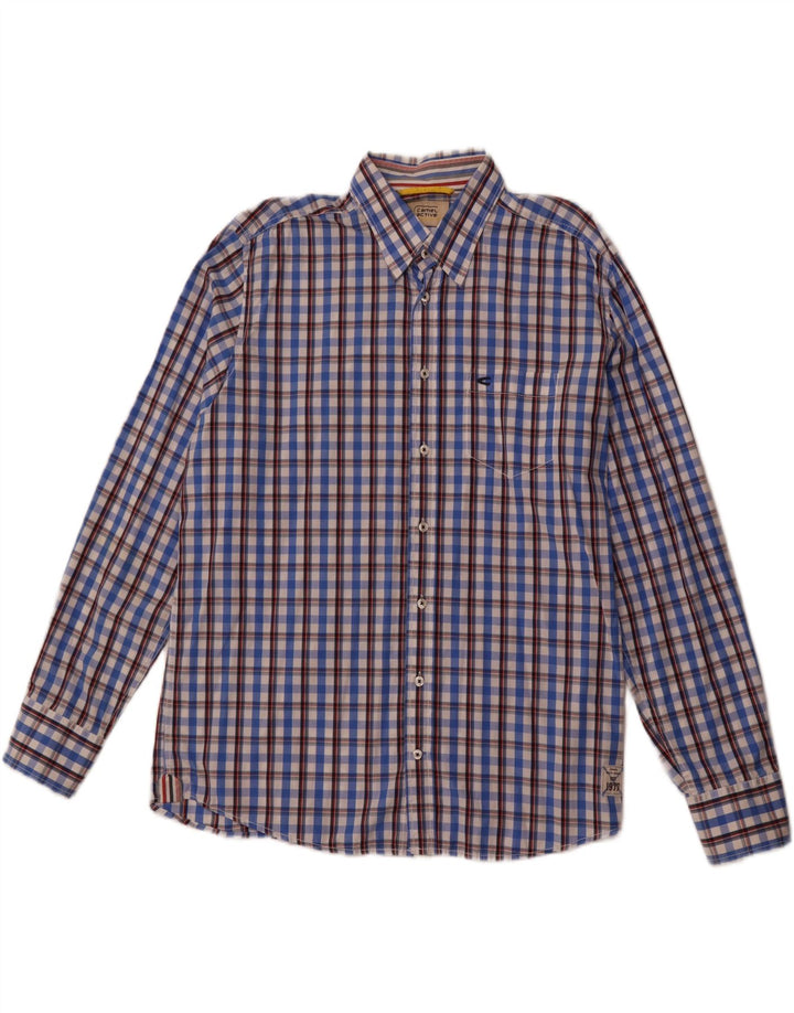 Ανδρικό πουκάμισο CAMEL ACTIVE XL Blue Check Cotton