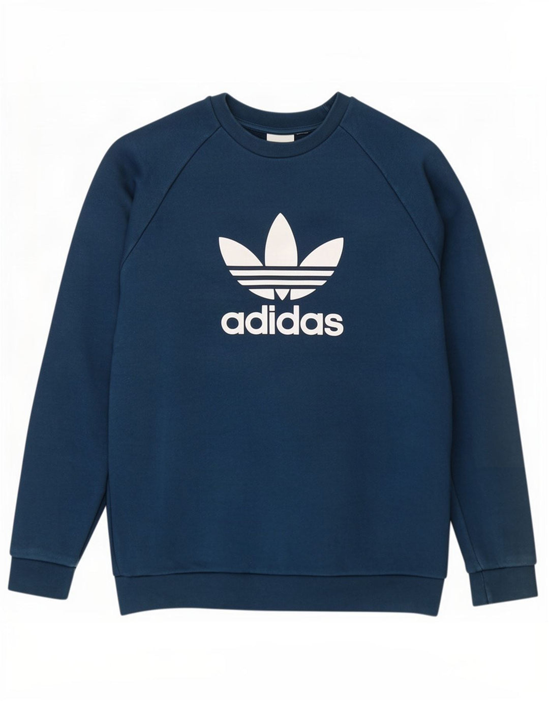 Ανδρικό γραφικό φούτερ Adidas, μεσαίο μπλε βαμβακερό