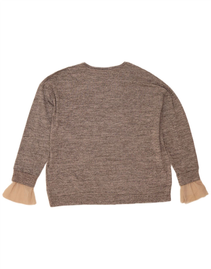 Zara Γυναικεία φούτερ Jumper UK 14 Medium Grey Flecked