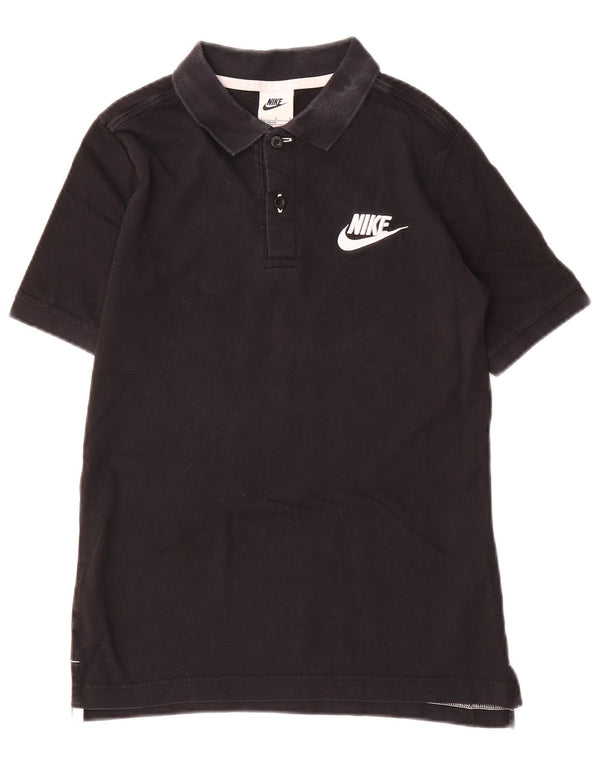 Μπλουζάκι Nike Boys Polo 12-13 ετών, μεγάλο μαύρο βαμβακερό