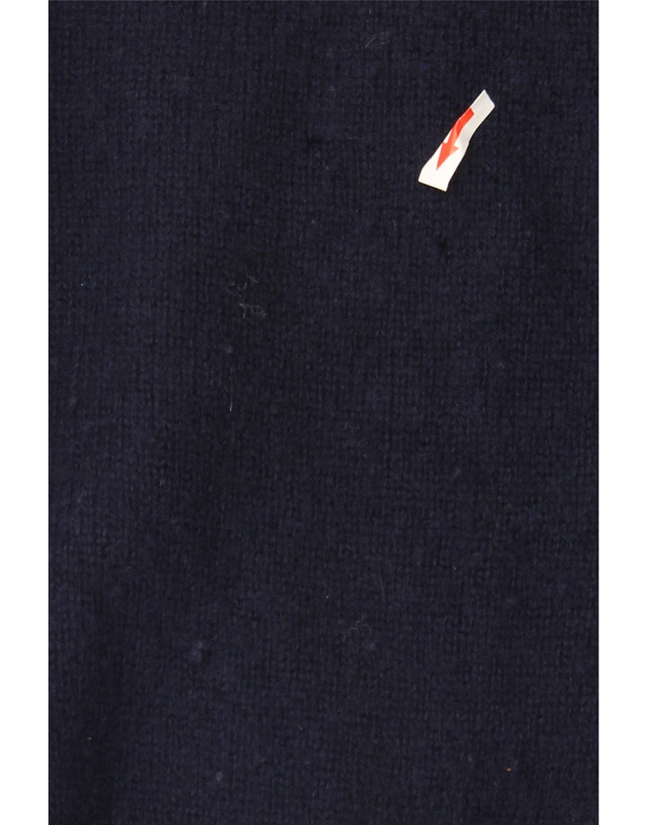 Sergio Tacchini Ανδρικό πουλόβερ με V λαιμόκοψη XL Μαλλί Navy Blue