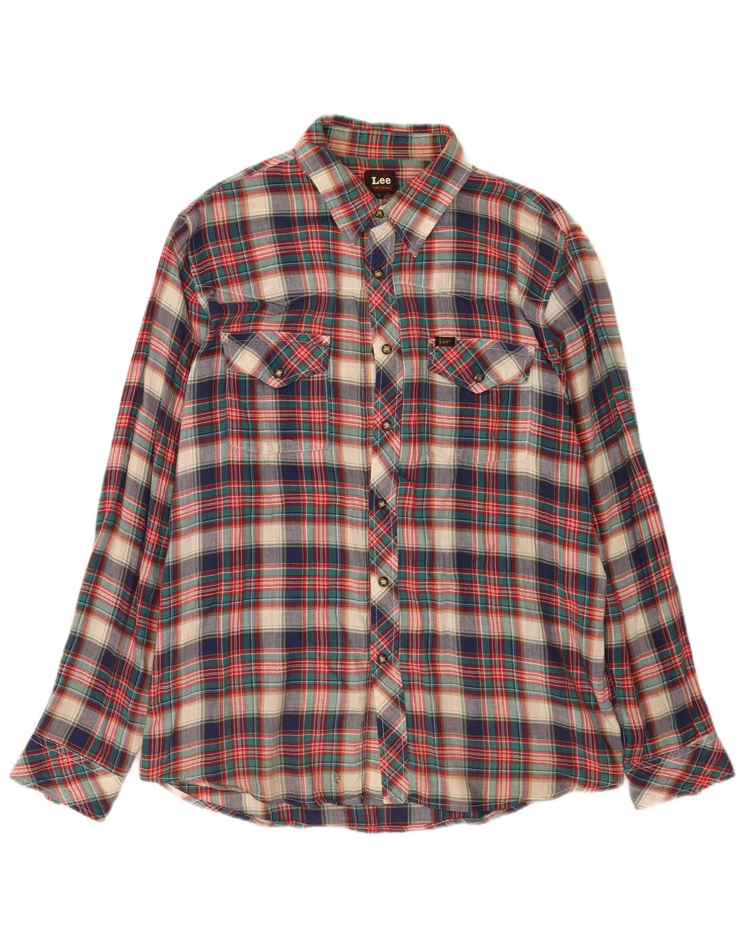 Ανδρικό πουκάμισο Lee Flannel Μεγάλο πολύχρωμο βαμβακερό καρό