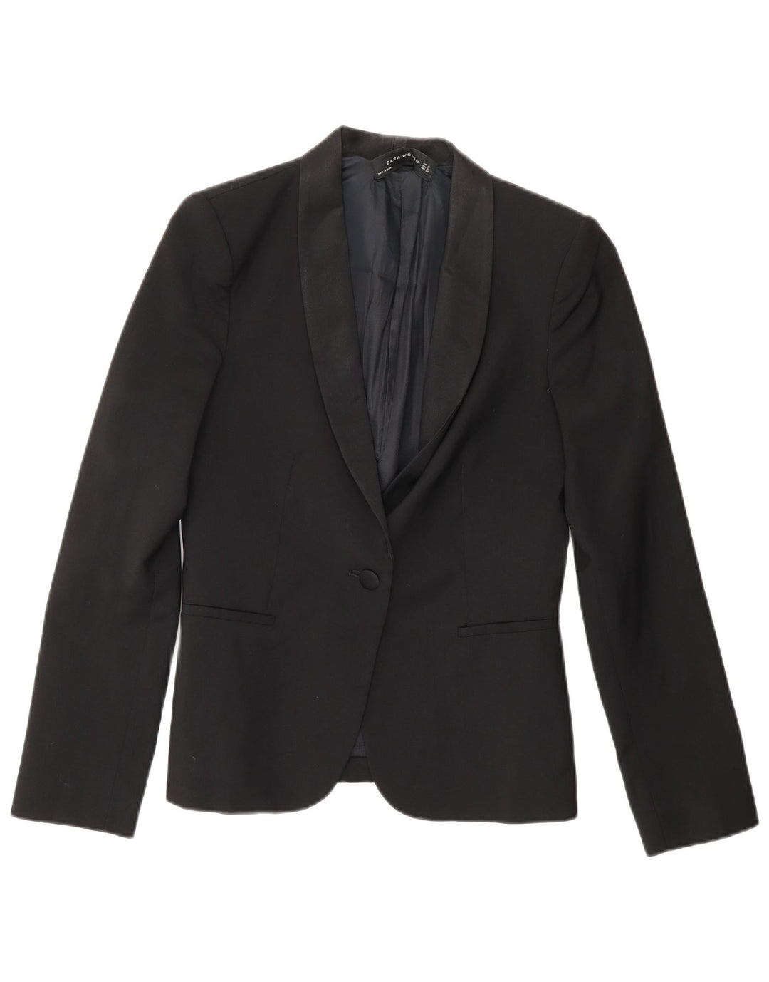 Zara Γυναικείο σακάκι 1 κουμπιού Blazer UK 10 Small Black