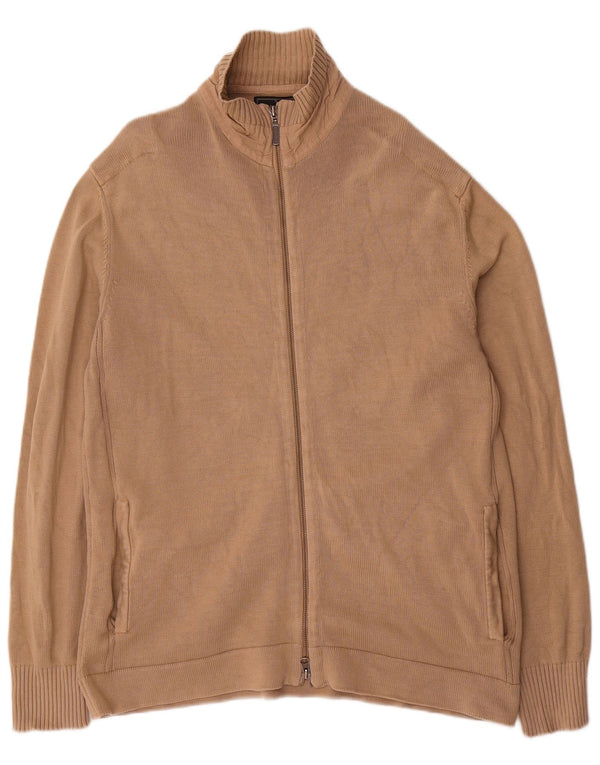 Ανδρικό πουλόβερ Marlboro Classics Cardigan 2XL Μπεζ βαμβακερό