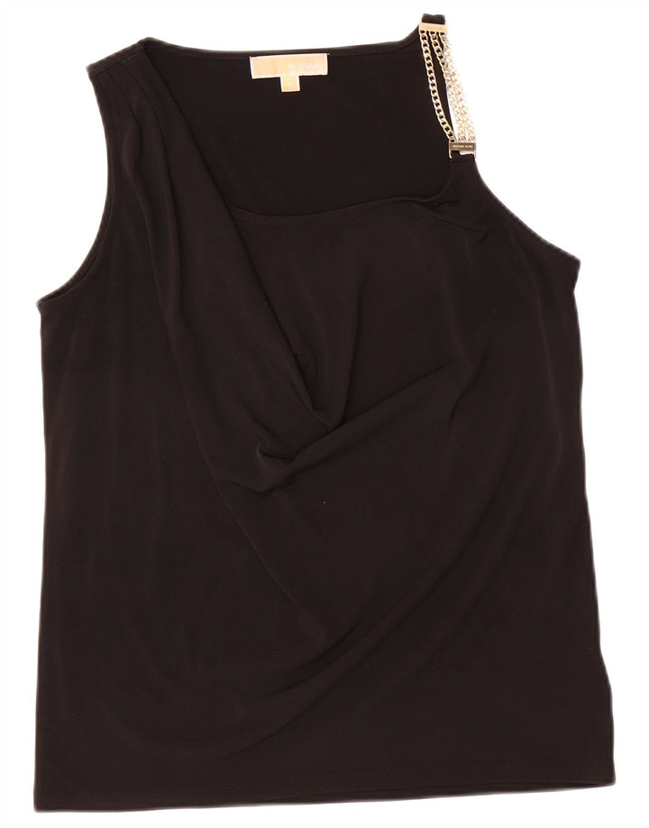 Γυναικείο αμάνικο γιλέκο Michael Kors τοπ UK 12 μεσαίο μαύρο πολυεστέρα