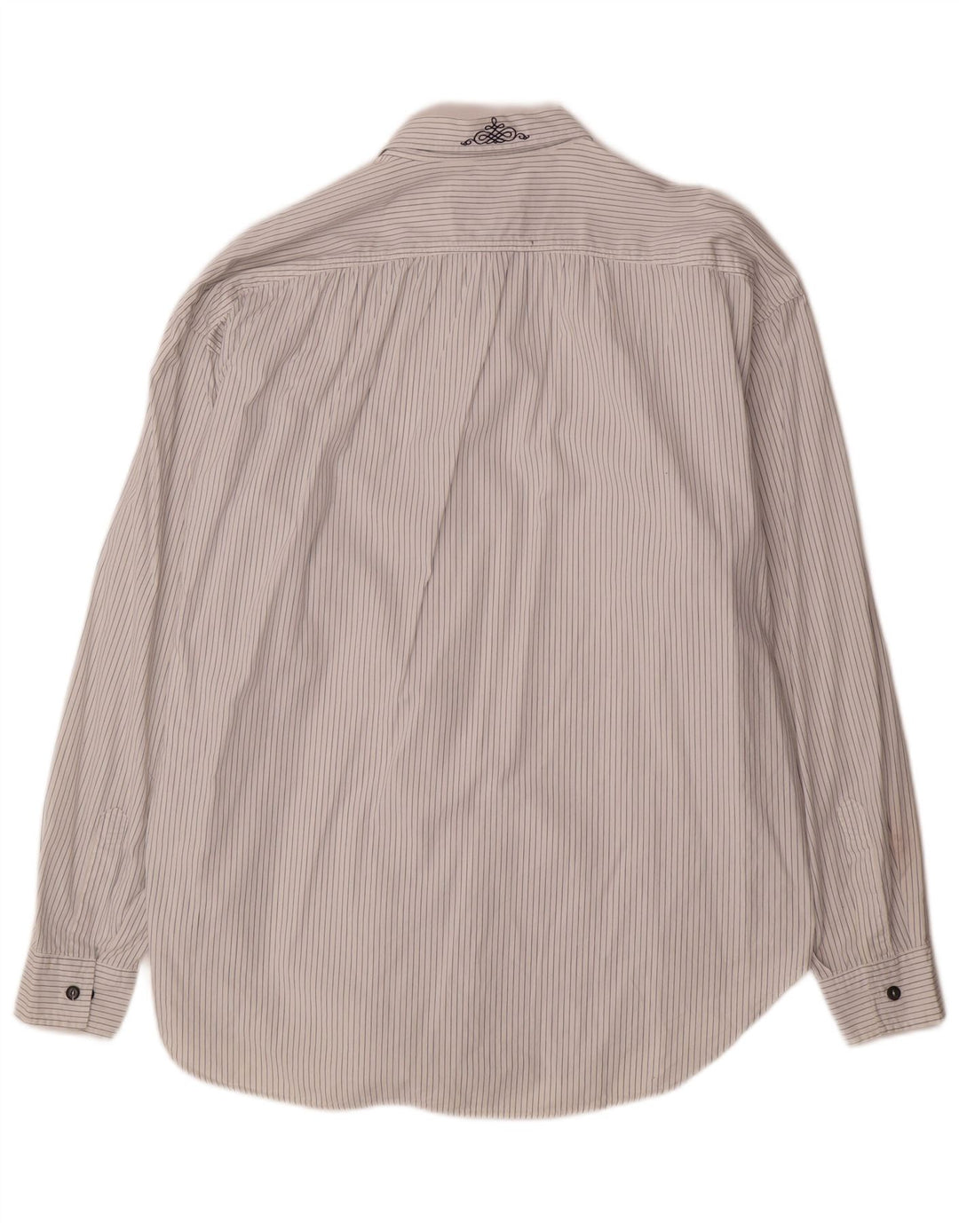 Ανδρικό πουκάμισο VINTAGE XL Λευκό βαμβακερό με ρίγες