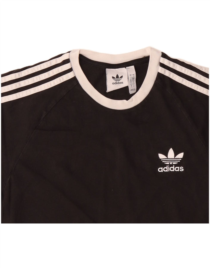 Ανδρικό T-Shirt ADIDAS Top Μικρό μαύρο βαμβακερό
