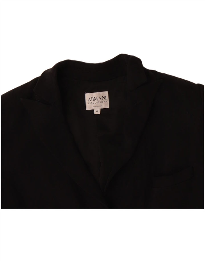 ARMANI COLLEZIONI Γυναικείο σακάκι 3 κουμπιών σακάκι IT 48 XL μαύρο