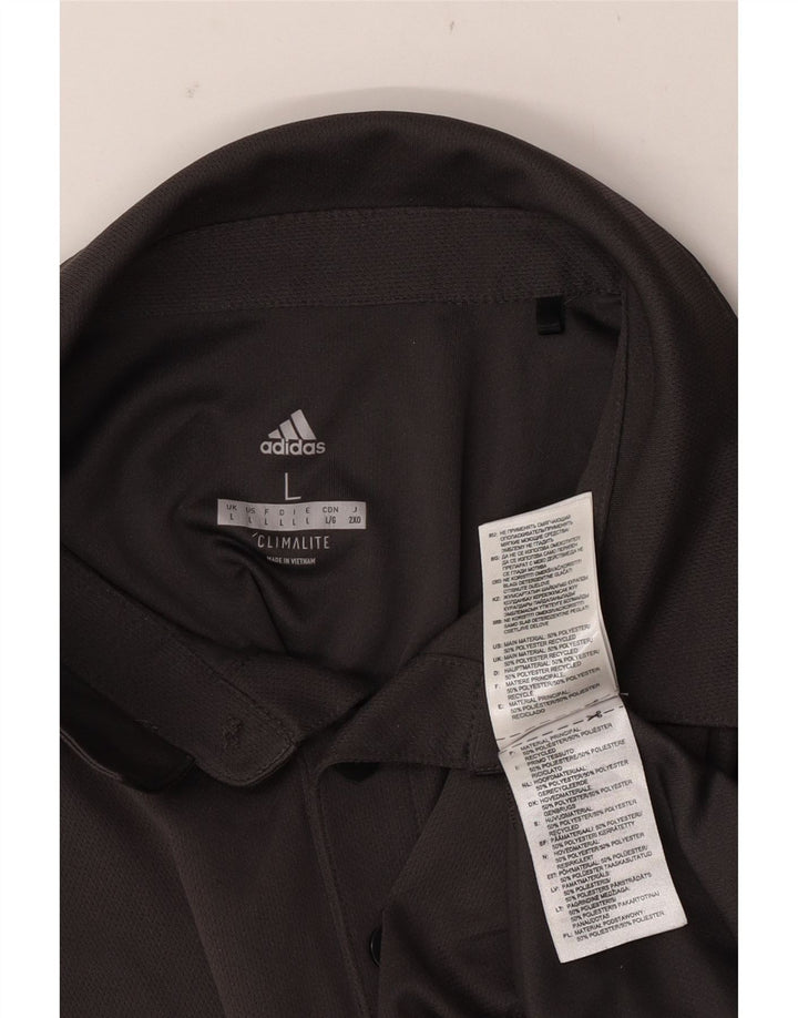 Ανδρικό πουκάμισο ADIDAS Climalite Polo Large Grey Polyester