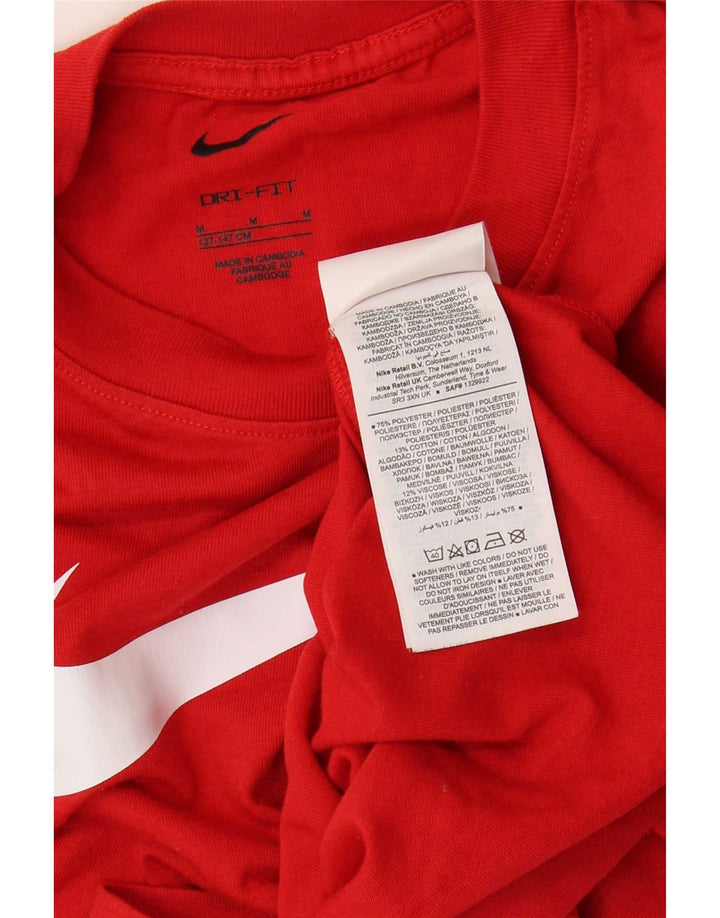 Μπλουζάκι Nike Boys Dri Fit Graphic T-shirt 10-11 ετών Μεσαίο κόκκινο πολυεστέρα