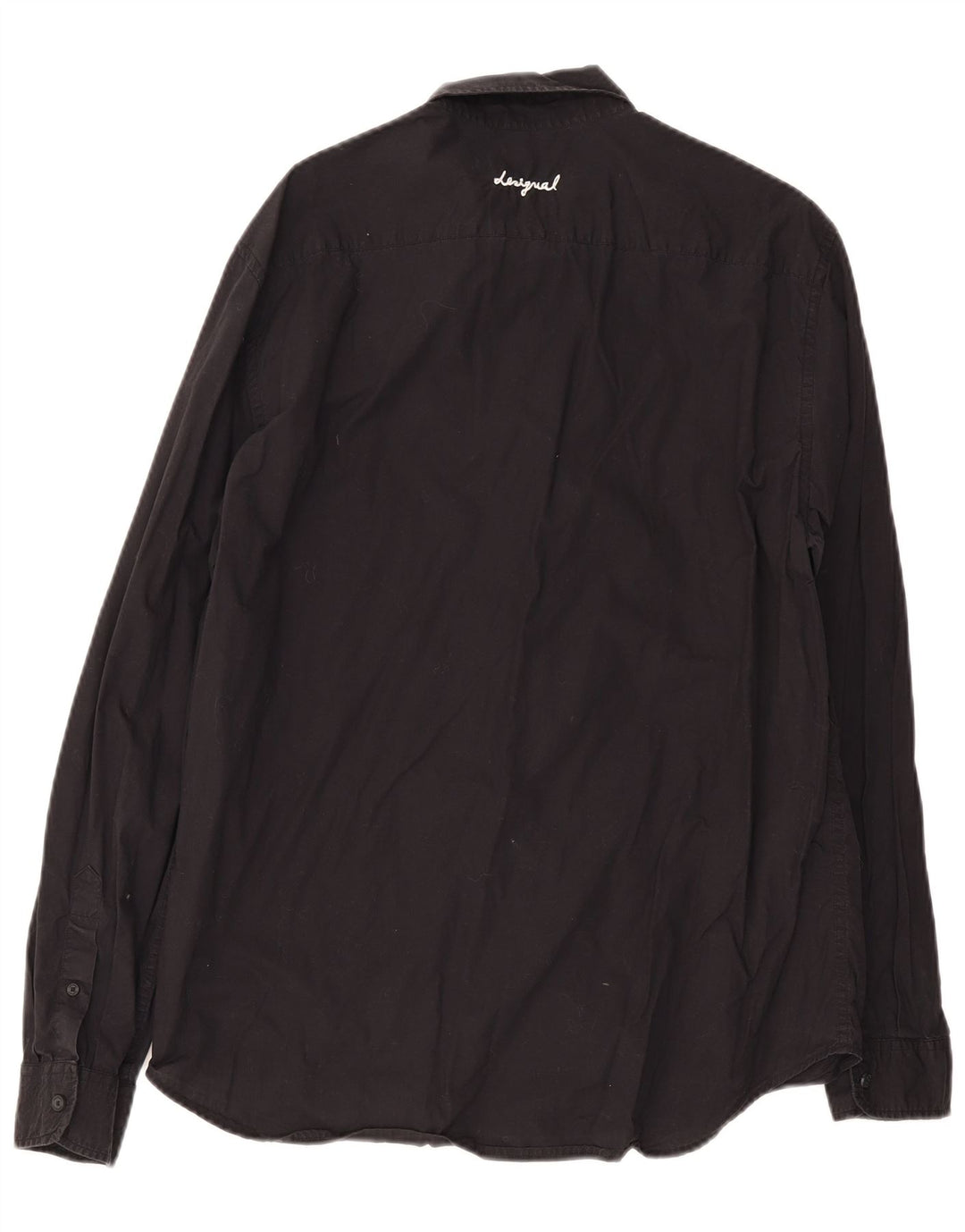 Ανδρικό πουκάμισο Desigual Graphic Regular Fit XL Μαύρο βαμβακερό