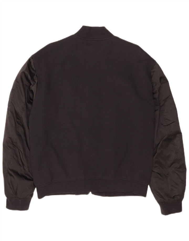Calvin Klein Jeans Ανδρικό Bomber Jacket UK 40 Large Black Cotton