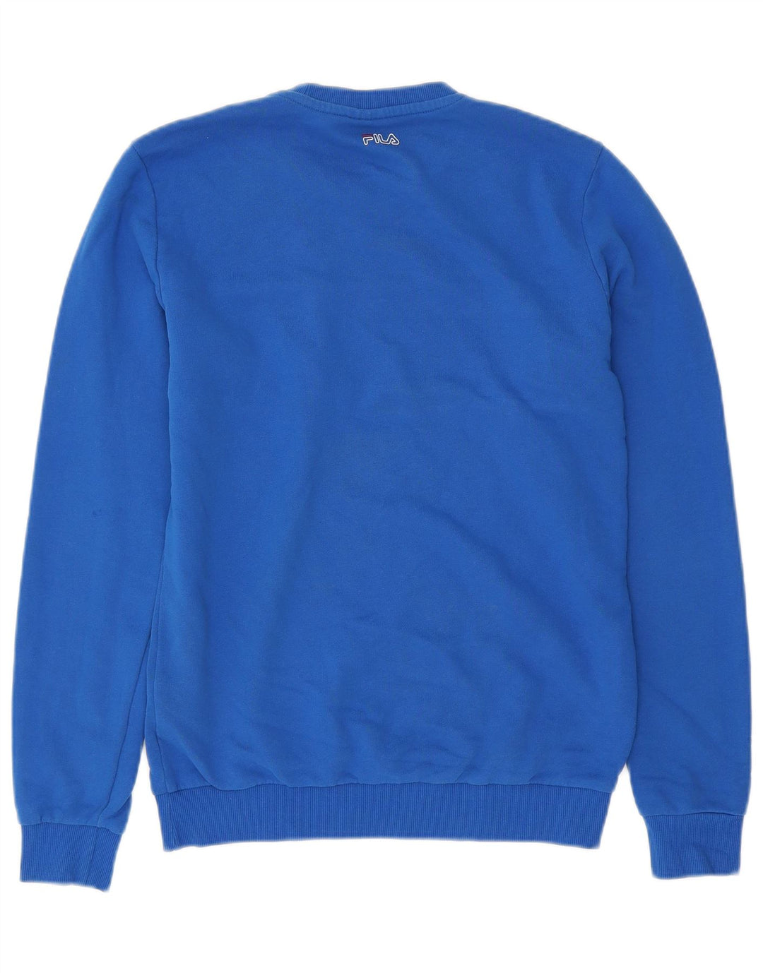 Ανδρικό γραφικό φούτερ FILA Jumper Medium Blue Colorblock Βαμβακερό