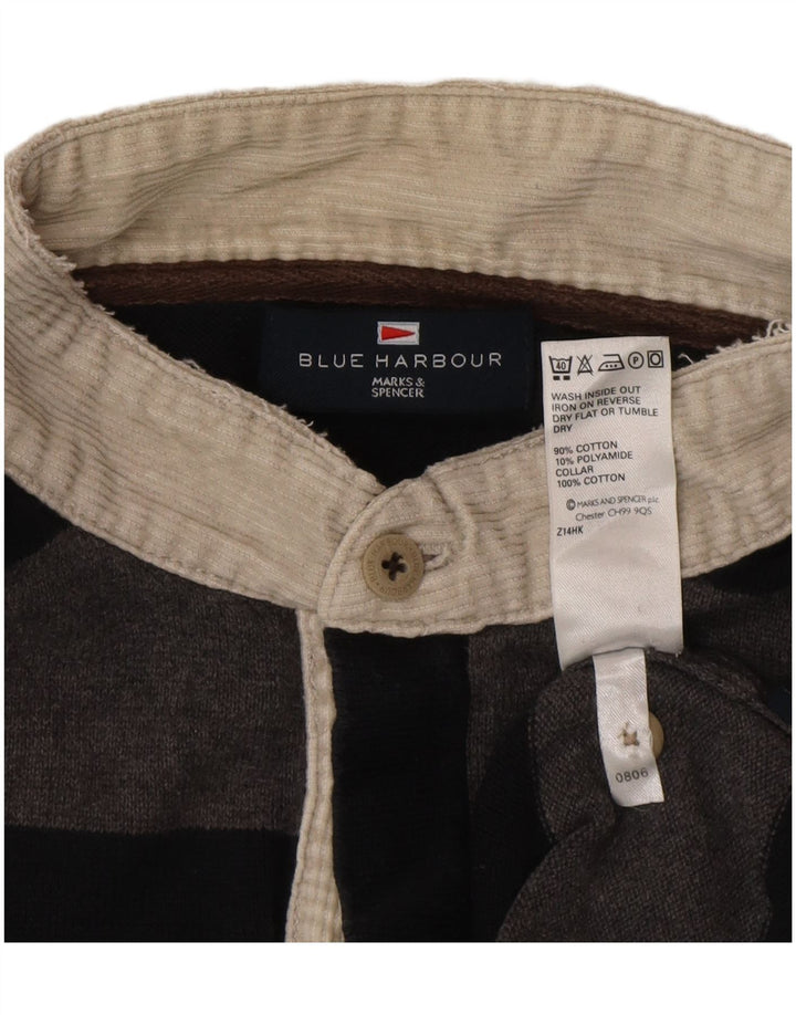 Ανδρικό πουλόβερ Marks & Spencer Blue Harbour Polo Neck Jumper Large Grey