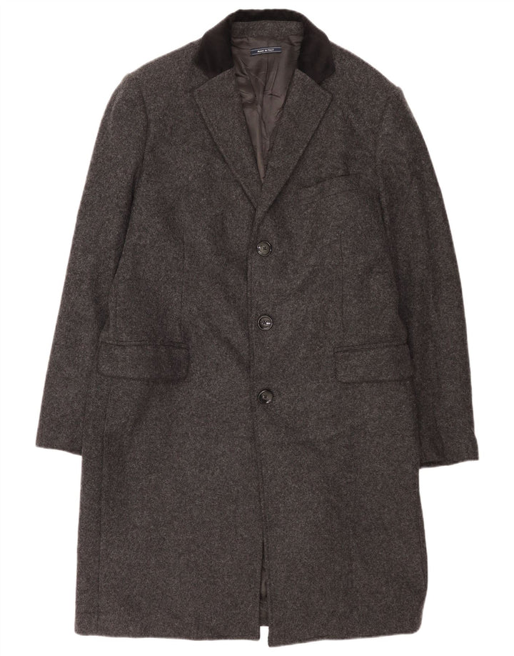 Fradi Ανδρικό Πανωφόρι UK 42 XL Γκρι Κασμίρ