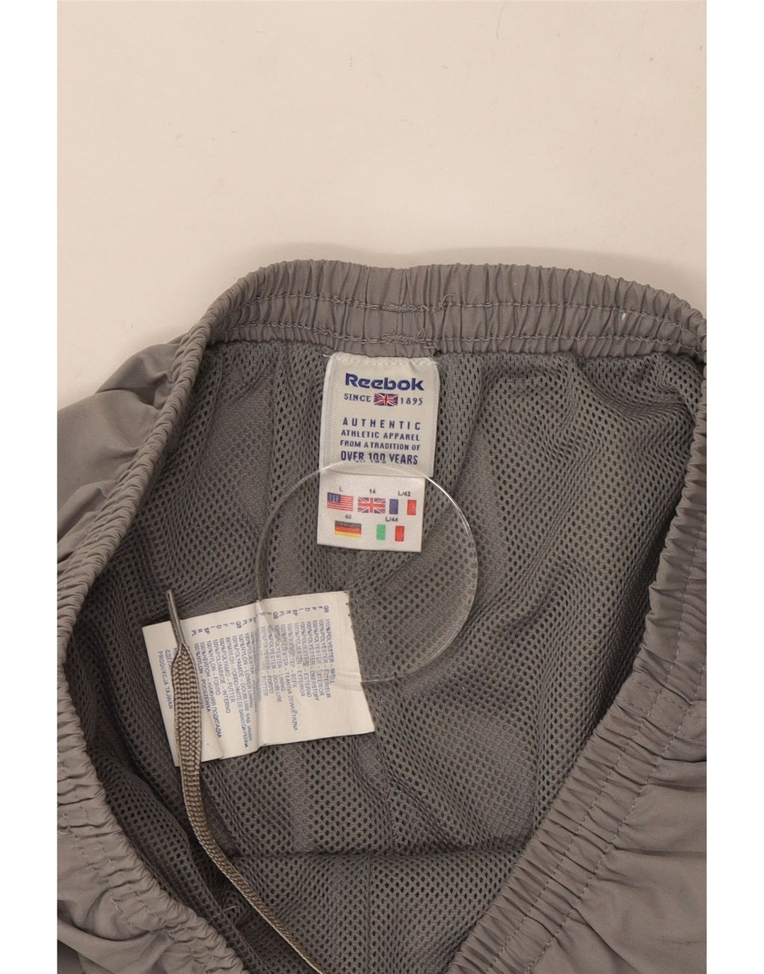 Γυναικεία αθλητική φόρμα REEBOK Παντελόνι Joggers UK 14 Large Grey Polyester