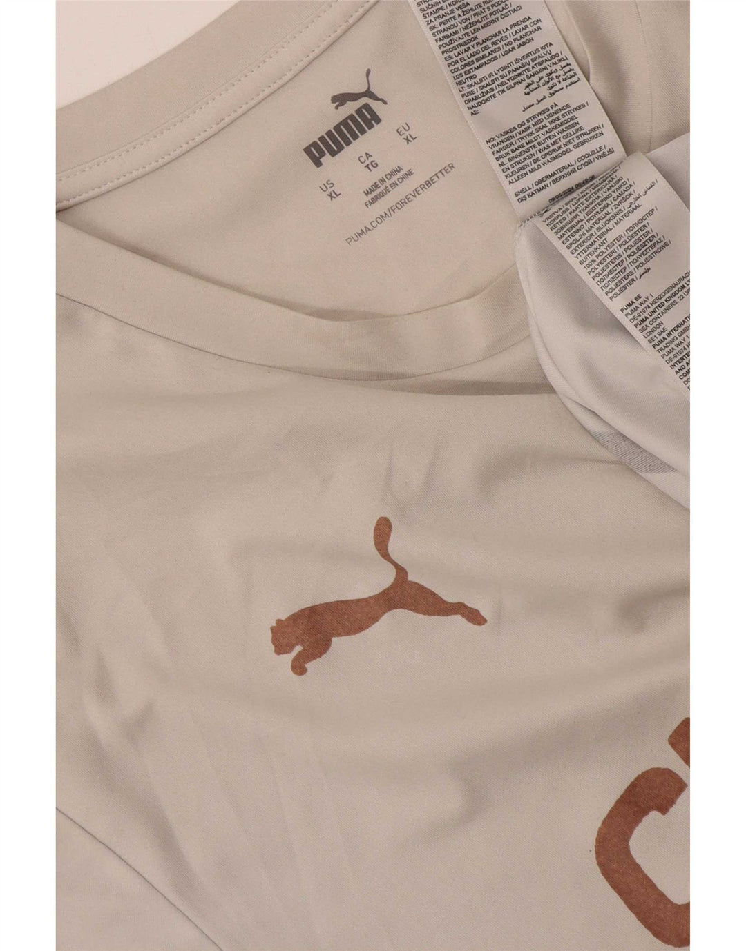 Ανδρικό γραφικό T-Shirt Puma Top XL Λευκό Πολυεστέρας