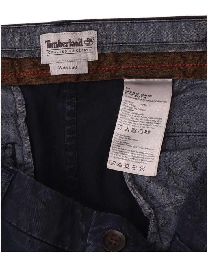 TIMBERLAND Ανδρικό Slim παντελόνι Chino W36 L30 Navy Blue Cotton