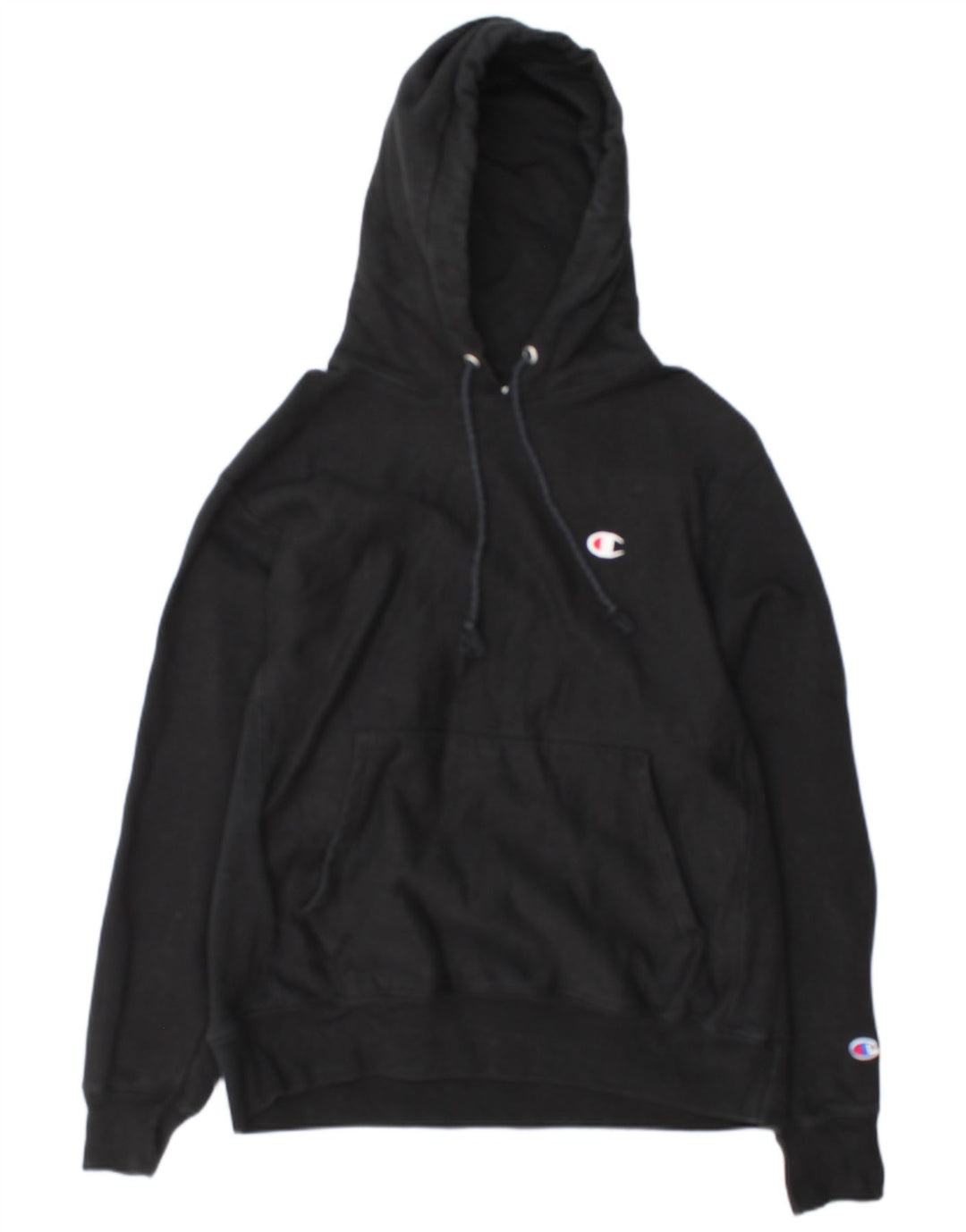 Champion Mens Hoodie Jumper Μεσαίο μαύρο βαμβακερό