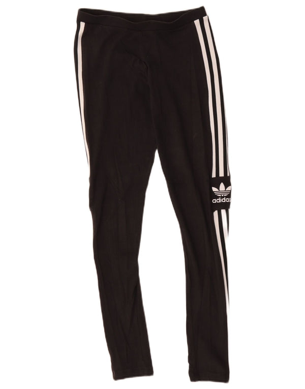 Adidas Γυναικείο Γραφικό Κολάν UK 6 XS Μαύρο βαμβακερό