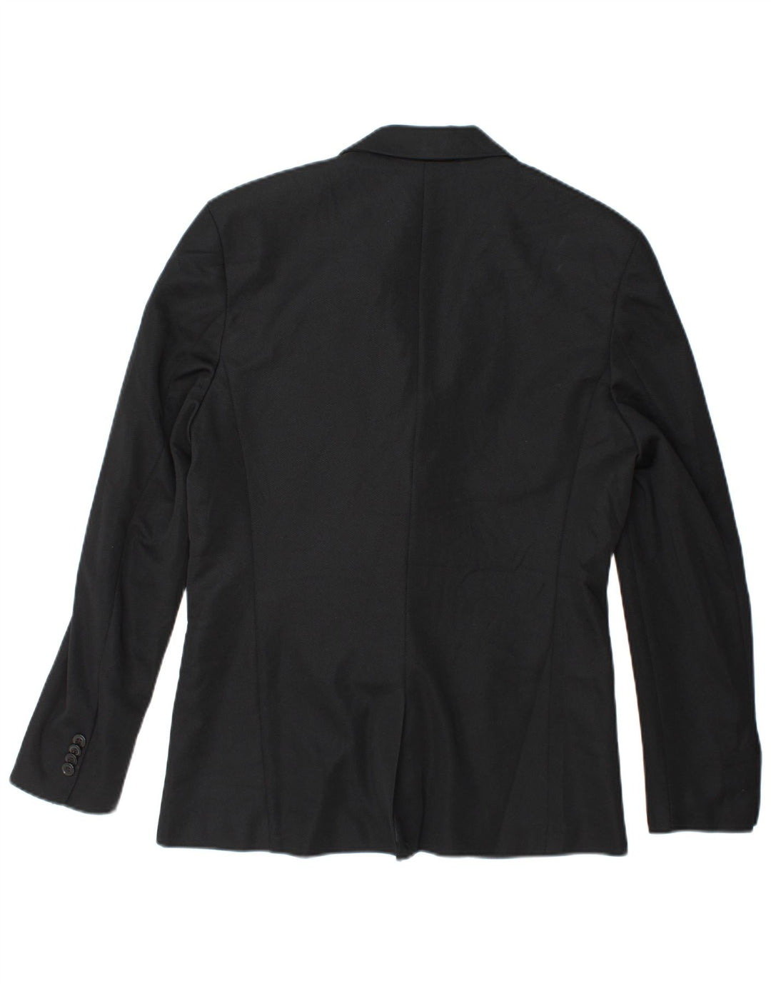 Zara Ανδρικό σακάκι blazer 2 κουμπιών UK 40 μεγάλο μαύρο πολυεστέρα