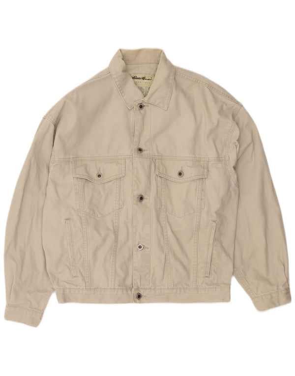 EDDIE BAUER Ανδρικό Bomber Jacket UK 38 Medium Beige Cotton
