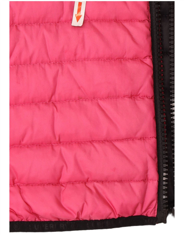 Superdry γυναικείο μπουφάν με κουκούλα UK 10 Small Pink Nylon