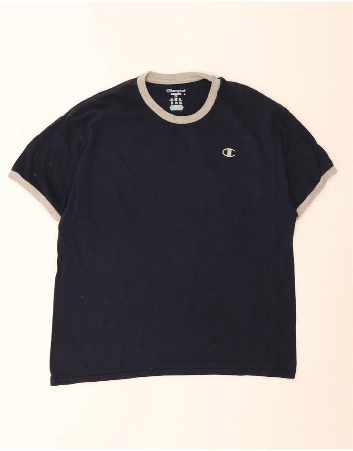 CHAMPION Mens T-Shirt Top XL Navy Blue