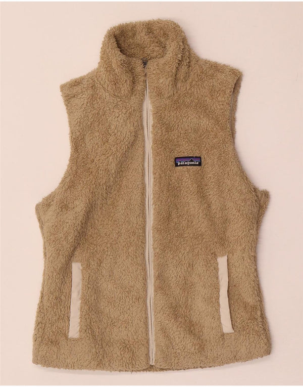 Patagonia Γυναικείο Fleece Gilet UK 10 Small Beige Polyester