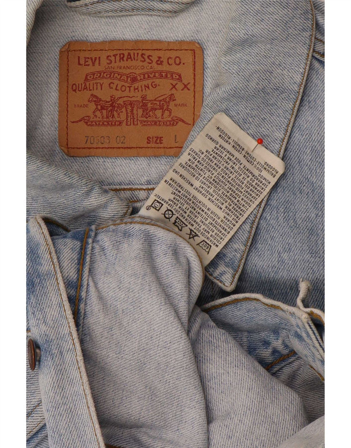 Ανδρικό τζιν μπουφάν Levi's UK 40 μεγάλο μπλε βαμβακερό
