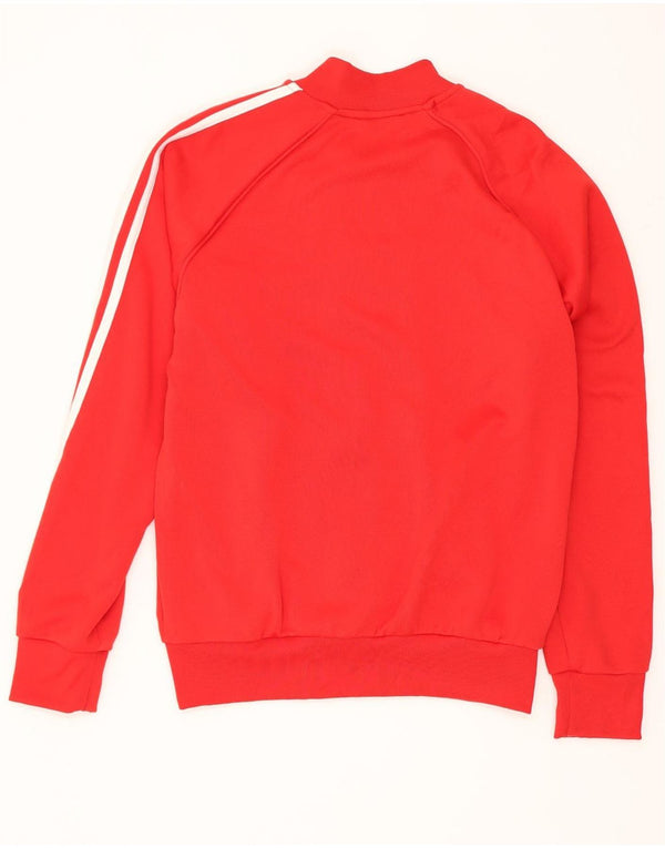 Adidas Mens Tracksuit Top Jacket Medium Red Polyester