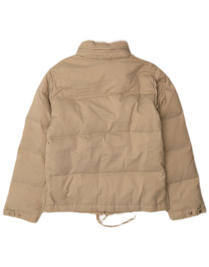 Zara Γυναικείο μπουφάν με κουκούλα EU 38 Small Beige Polyester