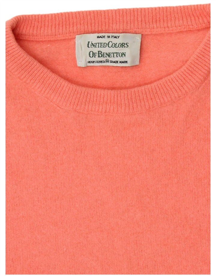 Γυναικείο πουλόβερ Benetton Crew Neck Jumper UK 14 Medium Pink