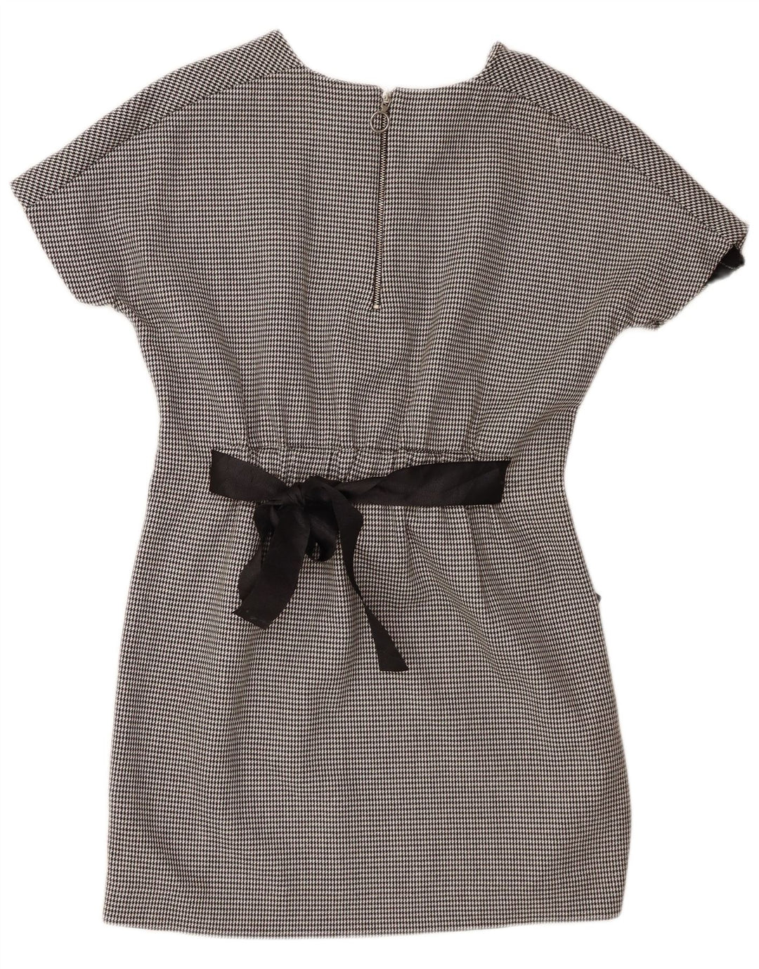 Zara Γυναικείο φόρεμα Trafaluc Basic UK 10 Small Black Houndstooth Polyester