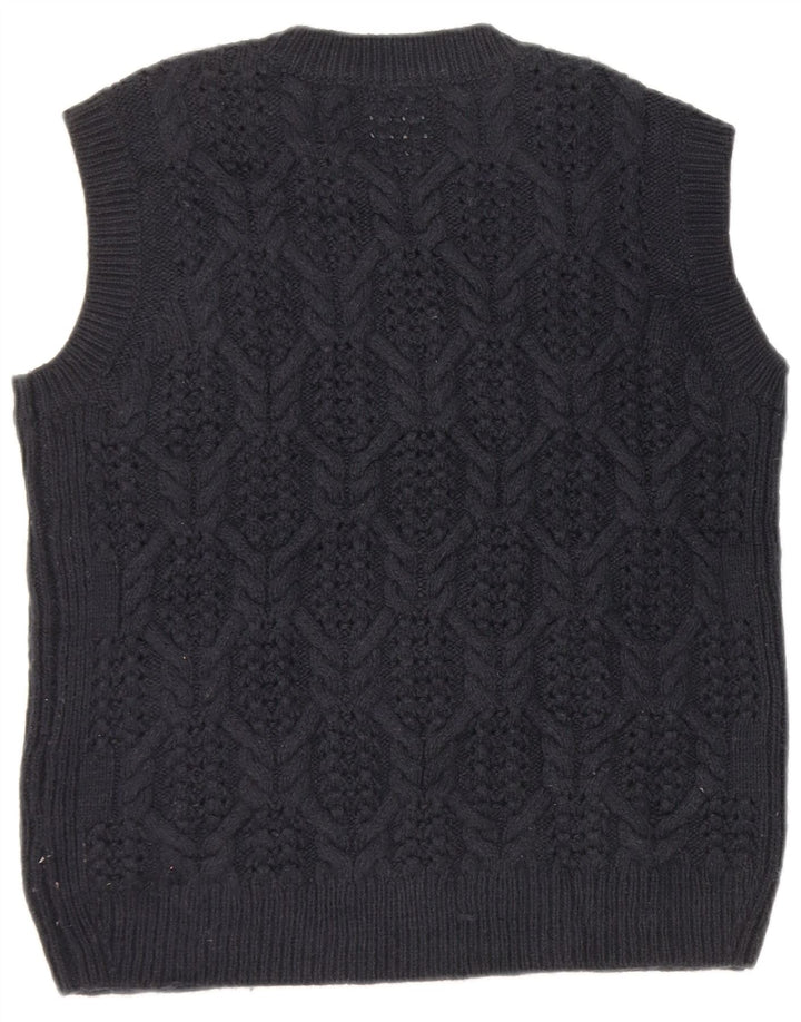 Marks & Spencer Γυναικείο γιλέκο Tank Top UK 14 Medium Navy Blue Acrylic