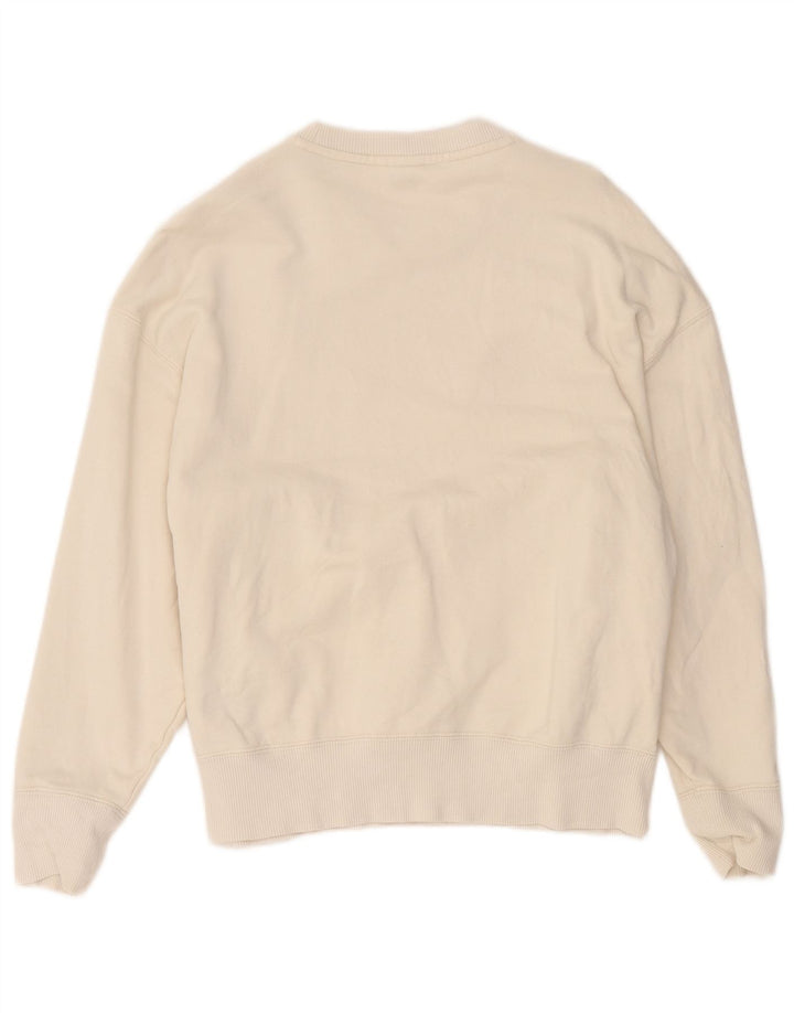 Puma Γυναικεία Φούτερ Jumper UK 14 Μεσαίο Λευκό Βαμβακερό