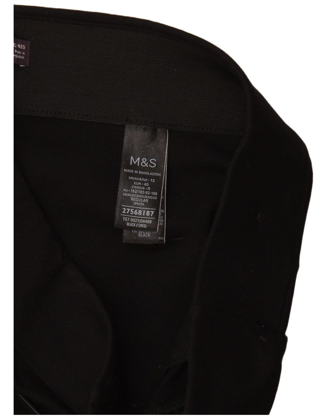Γυναικεία κολάν Marks & Spencer UK 12 Medium Black Viscose