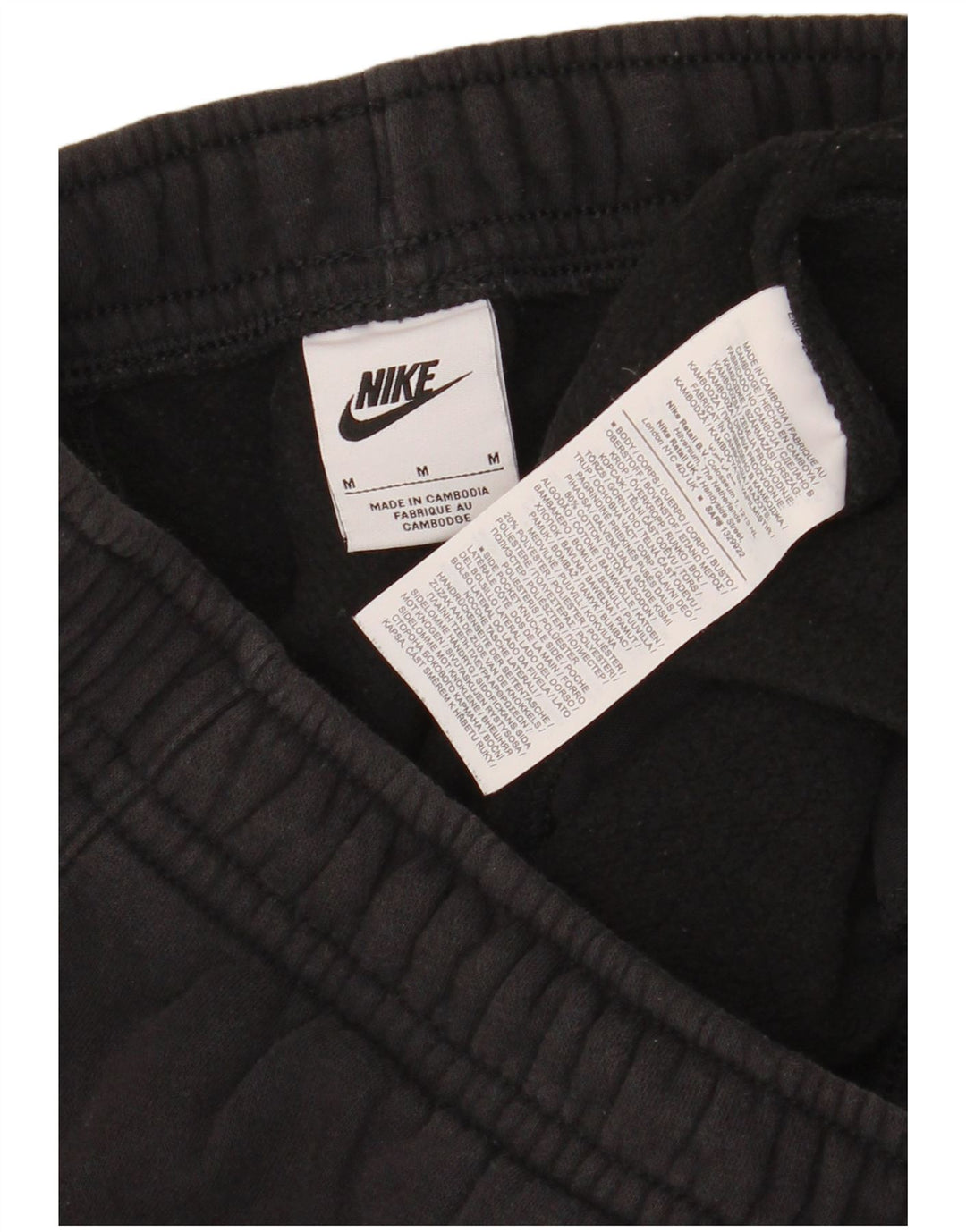 Ανδρική φόρμα NIKE Παντελόνι Joggers Μεσαίο μαύρο βαμβακερό