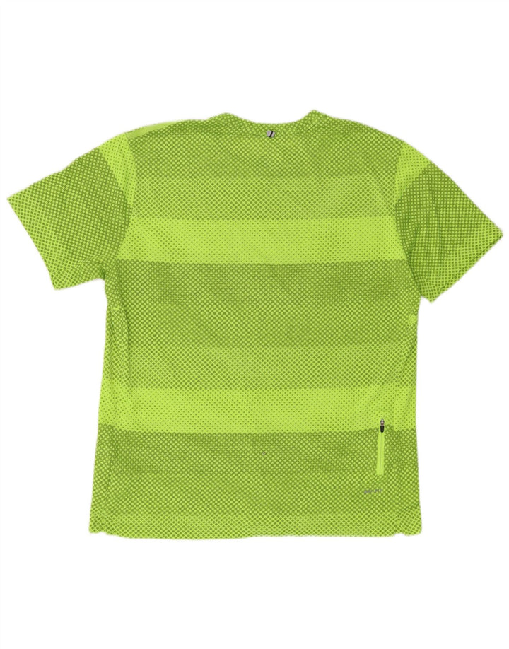 Ανδρικό T-shirt Nike Dri Fit Top XL Πράσινο γεωμετρικό πολυεστέρα