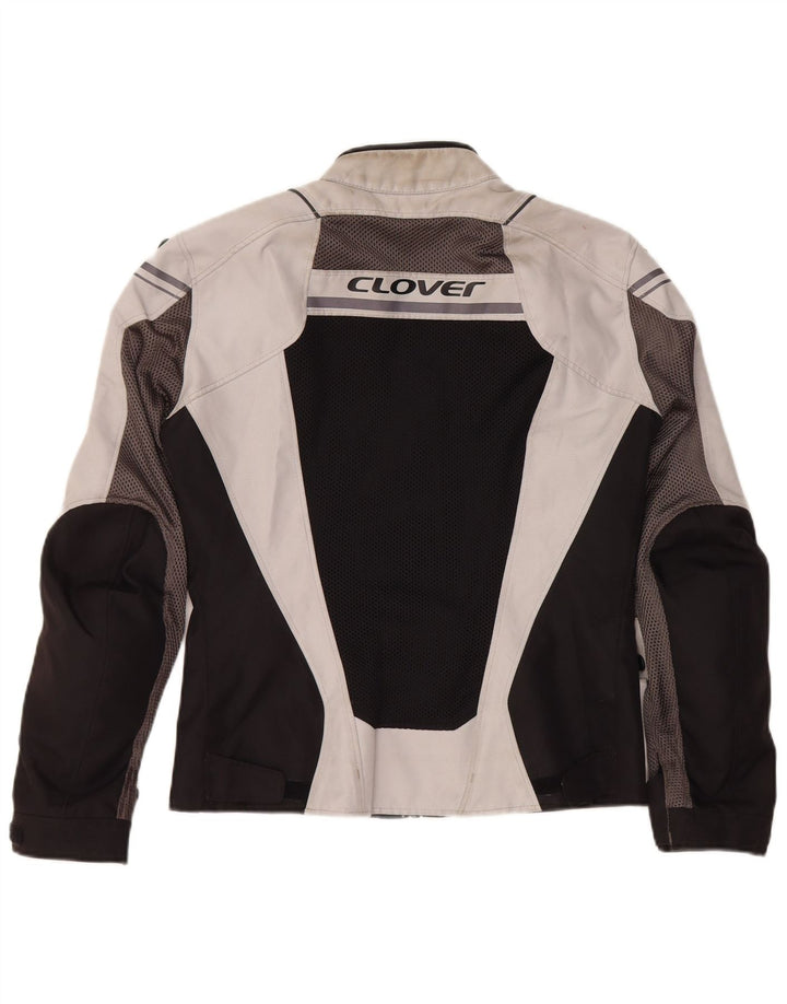 Clover Womens Graphic Racer Jacket UK 6 XS Πολύχρωμο Colourblock