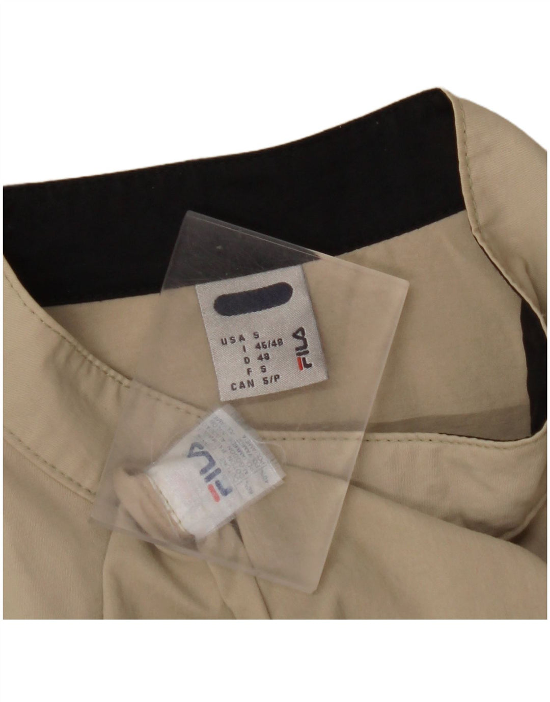 Ανδρικό FILA Bomber Jacket UK 36 Small Beige Cotton