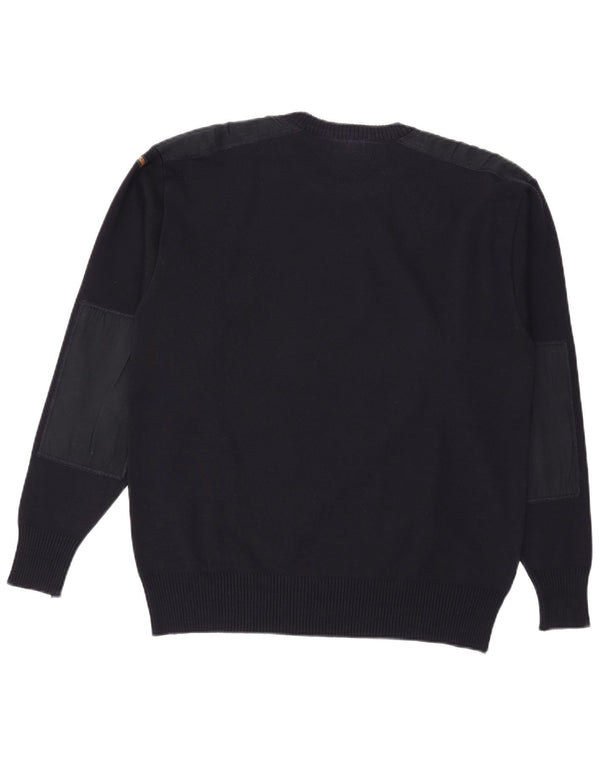 Ανδρικό πουλόβερ με λαιμόκοψη Paul & Shark Ανδρικό μάλλινο μπλε Navy