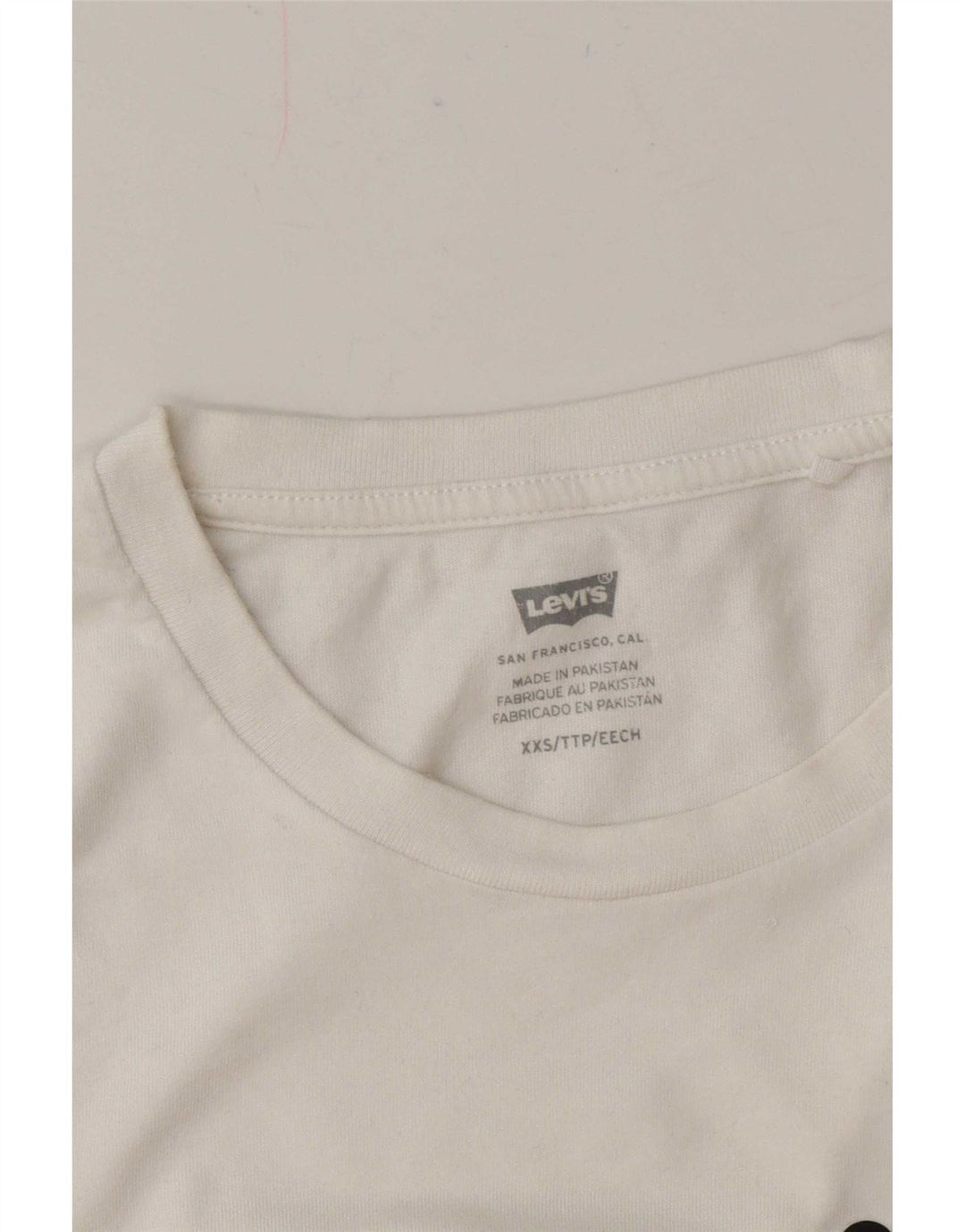 Γυναικείο γραφικό μπλουζάκι Levi's Oversized Top UK 2 2XS Λευκό