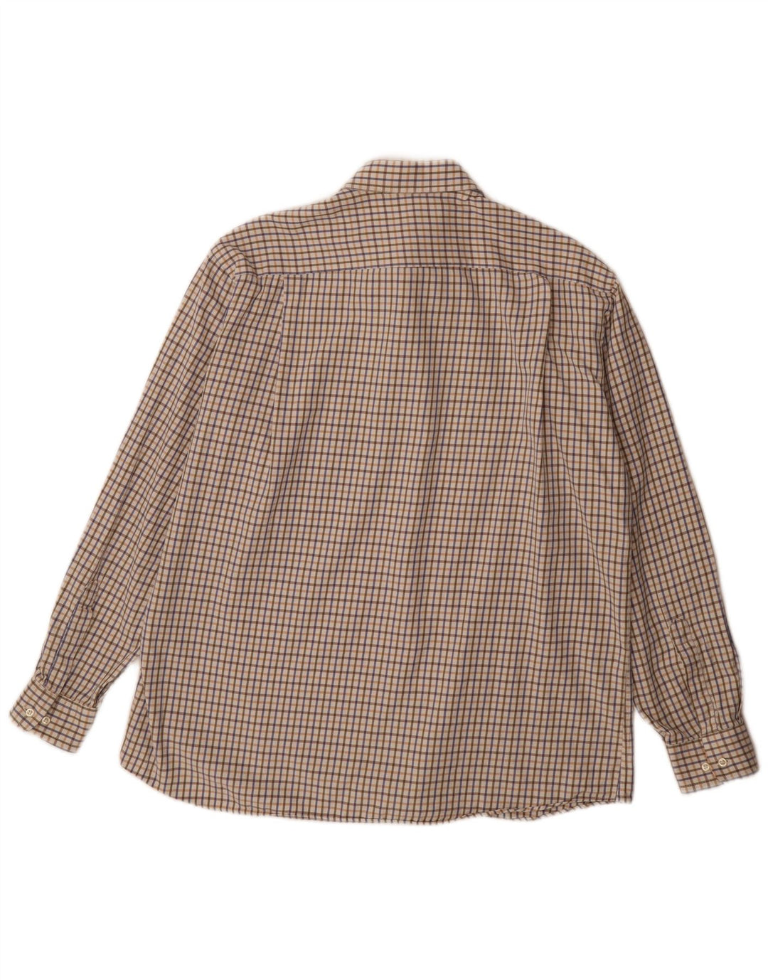 Ungaro Ανδρικό πουκάμισο Classic Fit XL Μπέζ Check