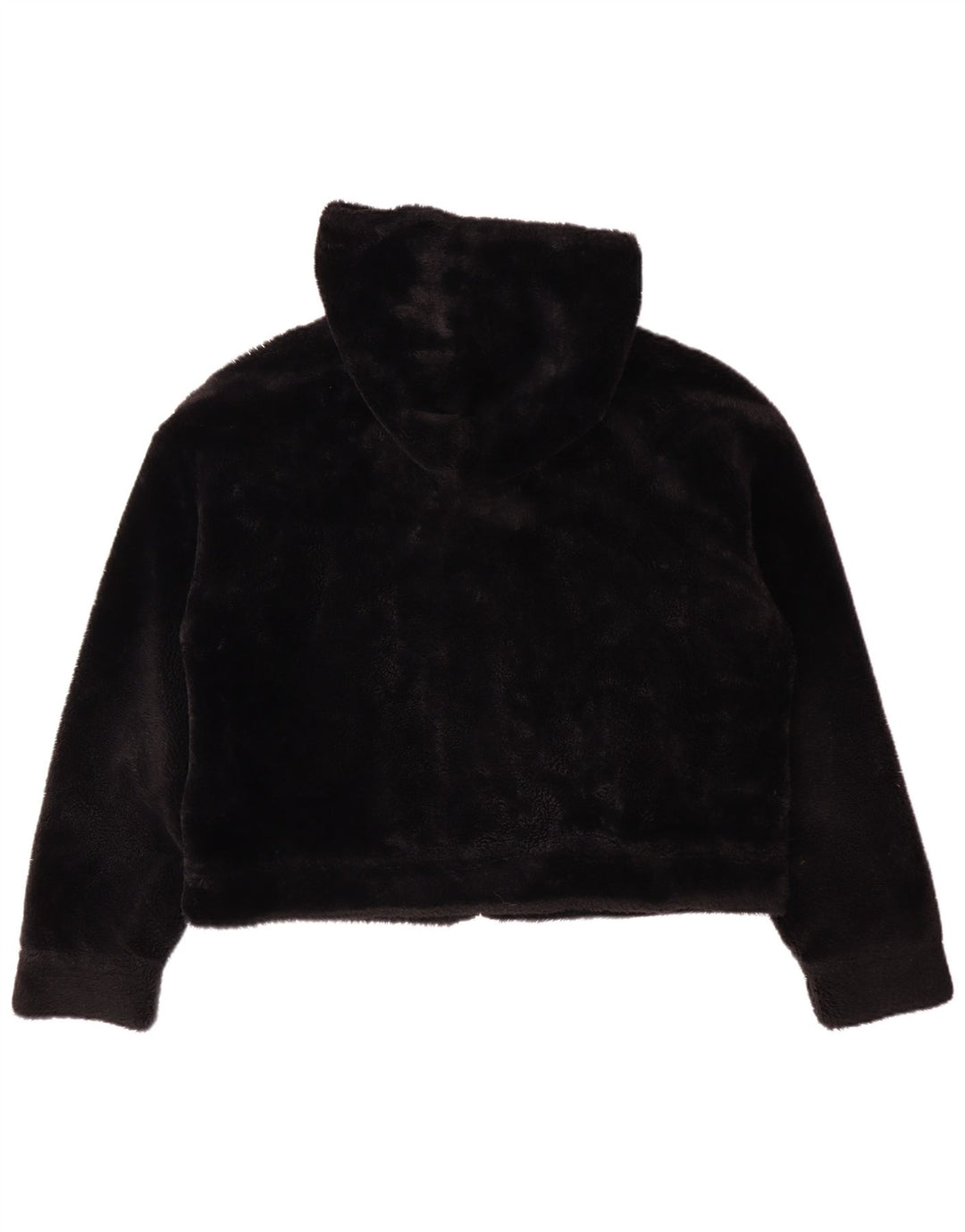 UGG Γυναικείο Fleece Jacket με κουκούλα UK 14 Medium Μαύρο Πολυεστέρας